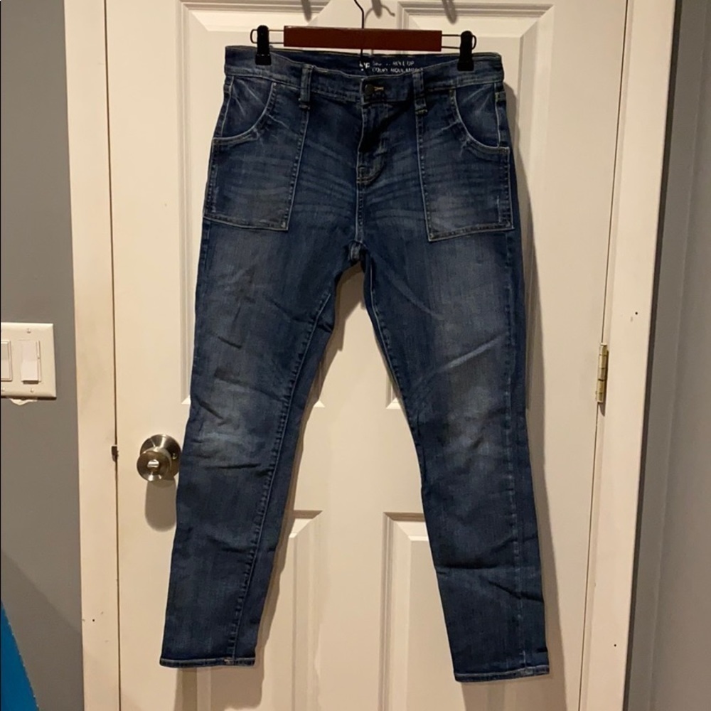 Gap EUC skinny roll up jeans size 10